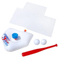 Ages Kids Plate & & 2 Batting & , + Plastic - + Balls Bases, Practice, Bat Game liquid Backyard Splash 3 Sports Includes Banzai Tee Baseball Home Sprinkler Slam Plastic -