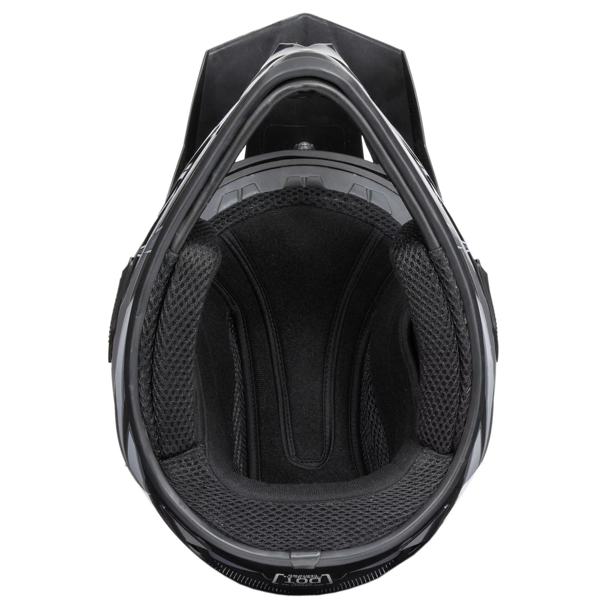 DOT MX Adult Black-Grey, XL Approved, FRENZY Helmet,