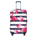 Flamingos Protector Suitcase Print Ocsxa Cover Cover Dark Travel Luggage Stripes For Pink And 18-32inch Dust-Proof Blue