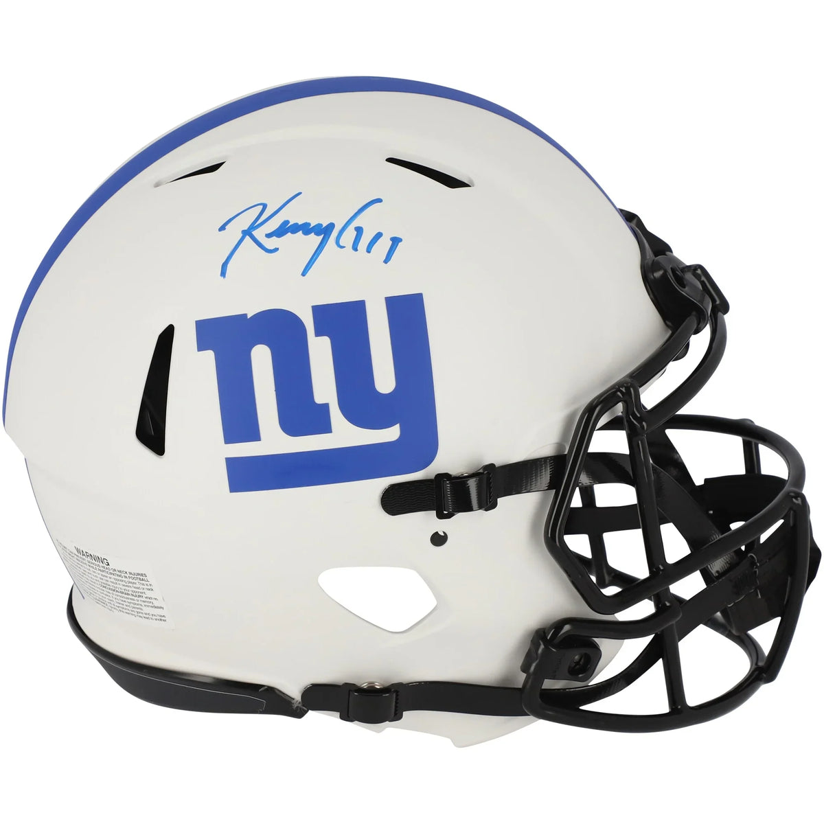 New Authentic Autographed Giants Alternate Helmet Speed Riddell Lunar Eclipse York Kenny Golladay