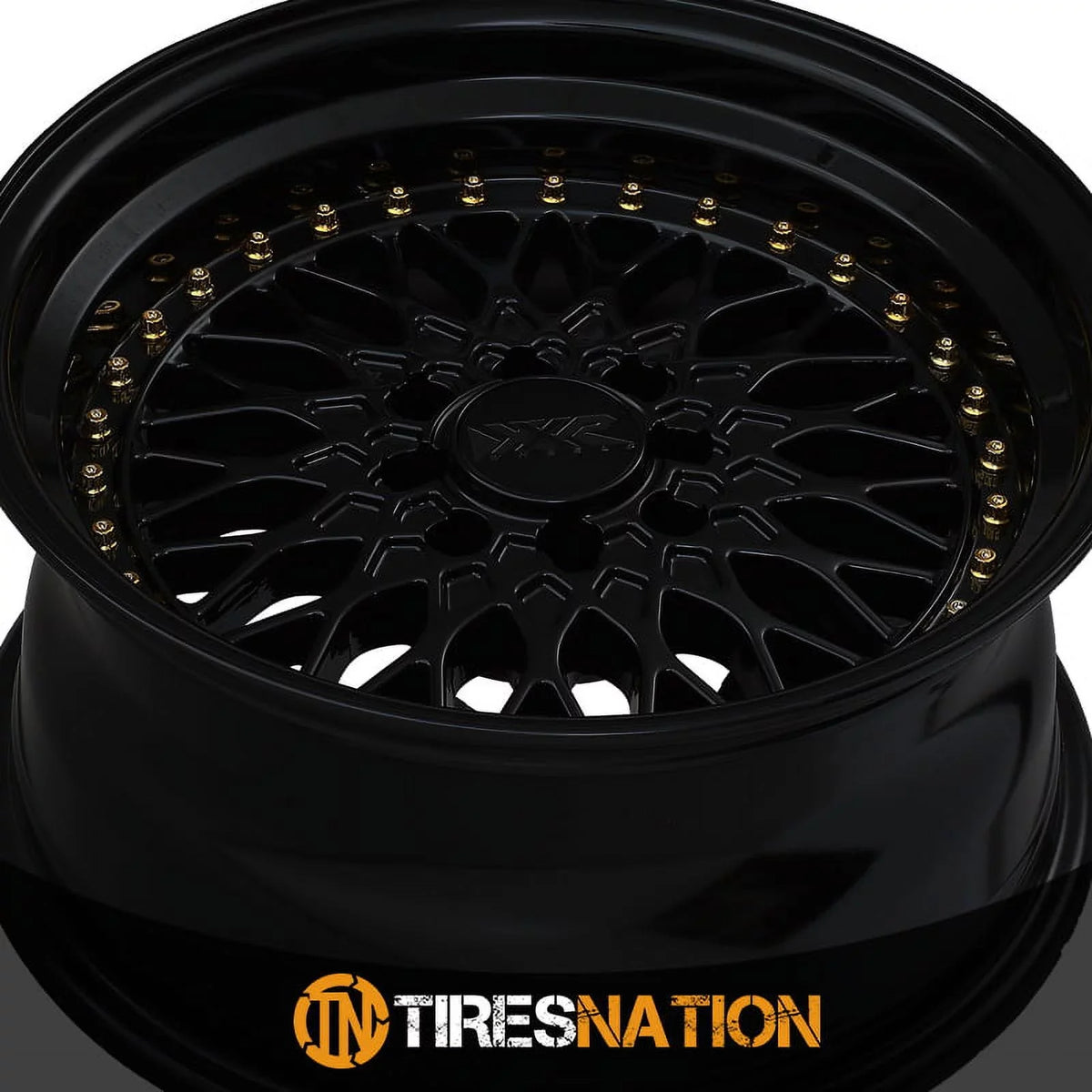 Rivets 4x100/4x114.3 15x8 XXR / 20et 536 Black Gold Wheel