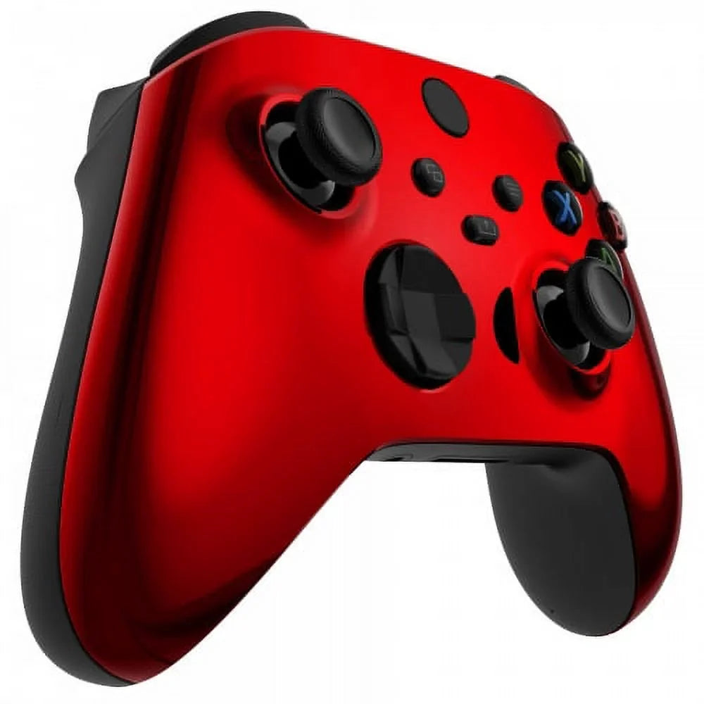 One (with Red" "Chrome Design Custom UN-MODDED Controller 3.5 X jack) Unique Xbox