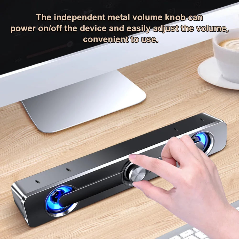 Home Bar Subwoofer Phone Stereo Audio MP3 Surround Computer PC Laptop Box Radirus Equipment for Audio Bass USB Speaker, Tablet Wired MP4, V-111 Sound grade Speaker, for Powerful Theater-Like