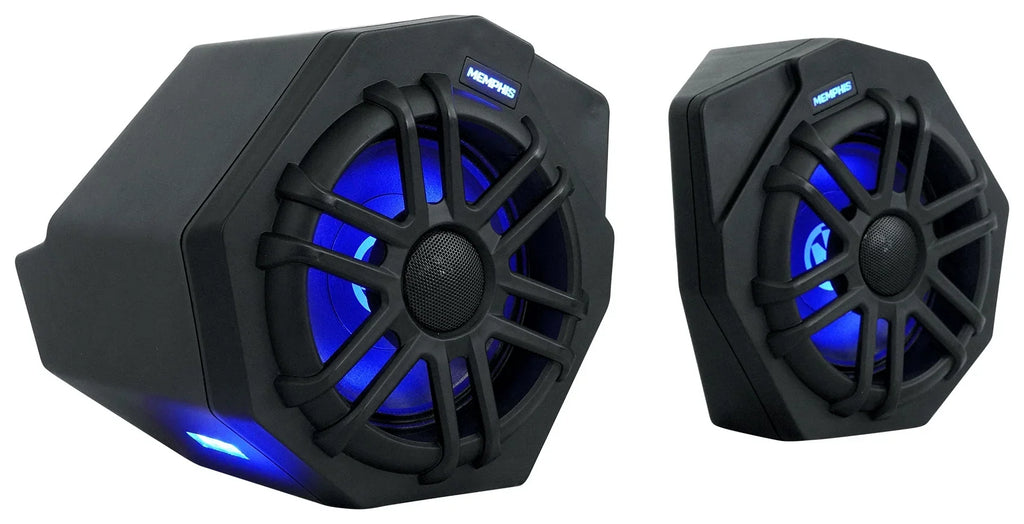 Am 2017+ CANAMX365FE Speakers+Amp X3 (2) For Memphis Can Tower Speakers+Pods+LED