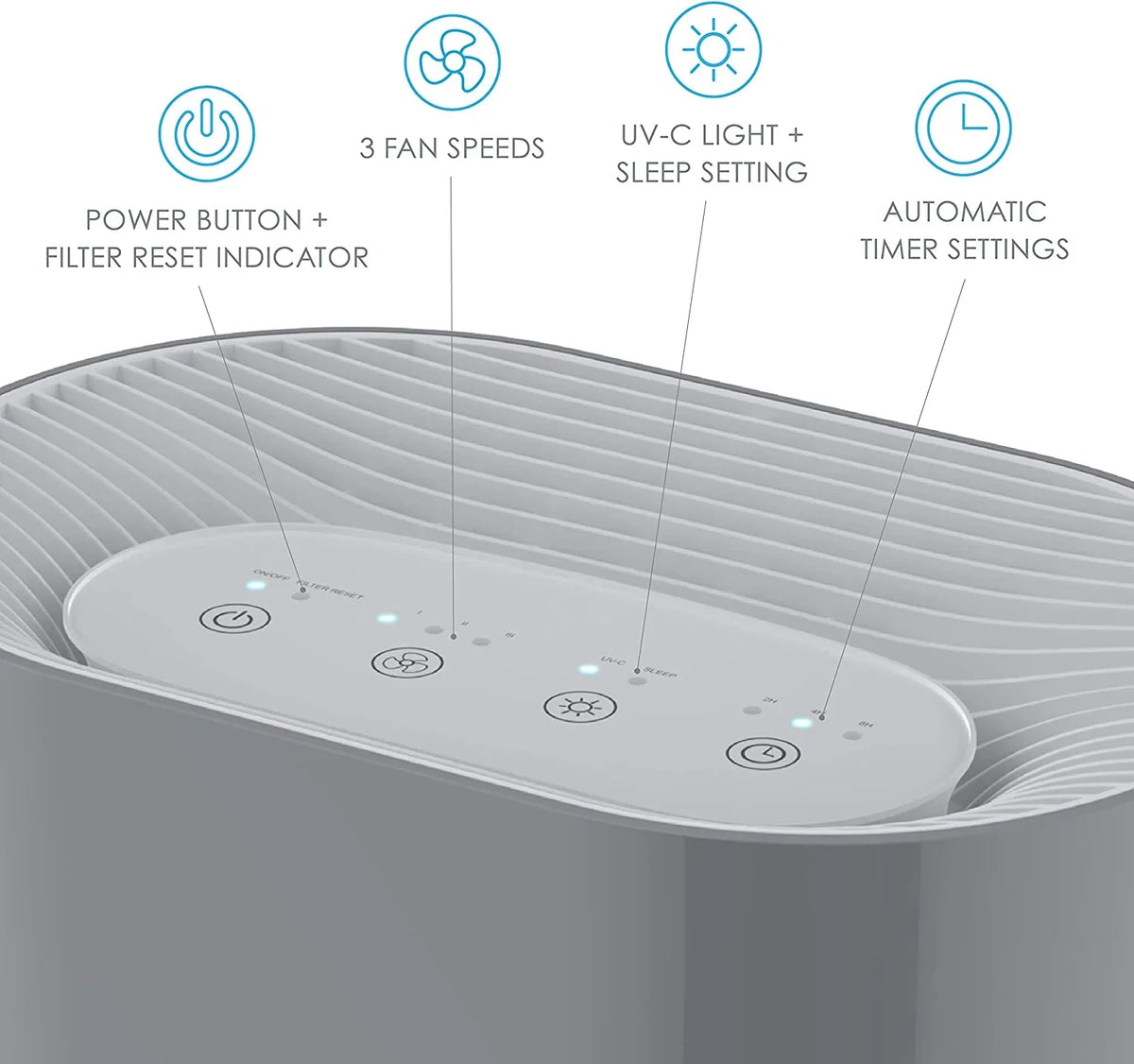 Enrichment Bear Pure Air HEPA Purifier PureZone Brands Down True