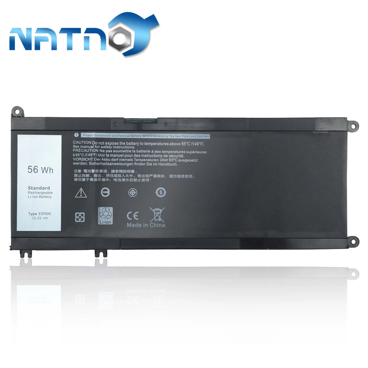 33YDH battery 56Wh 15.2V Battery for 15 7586 7000 inspiron