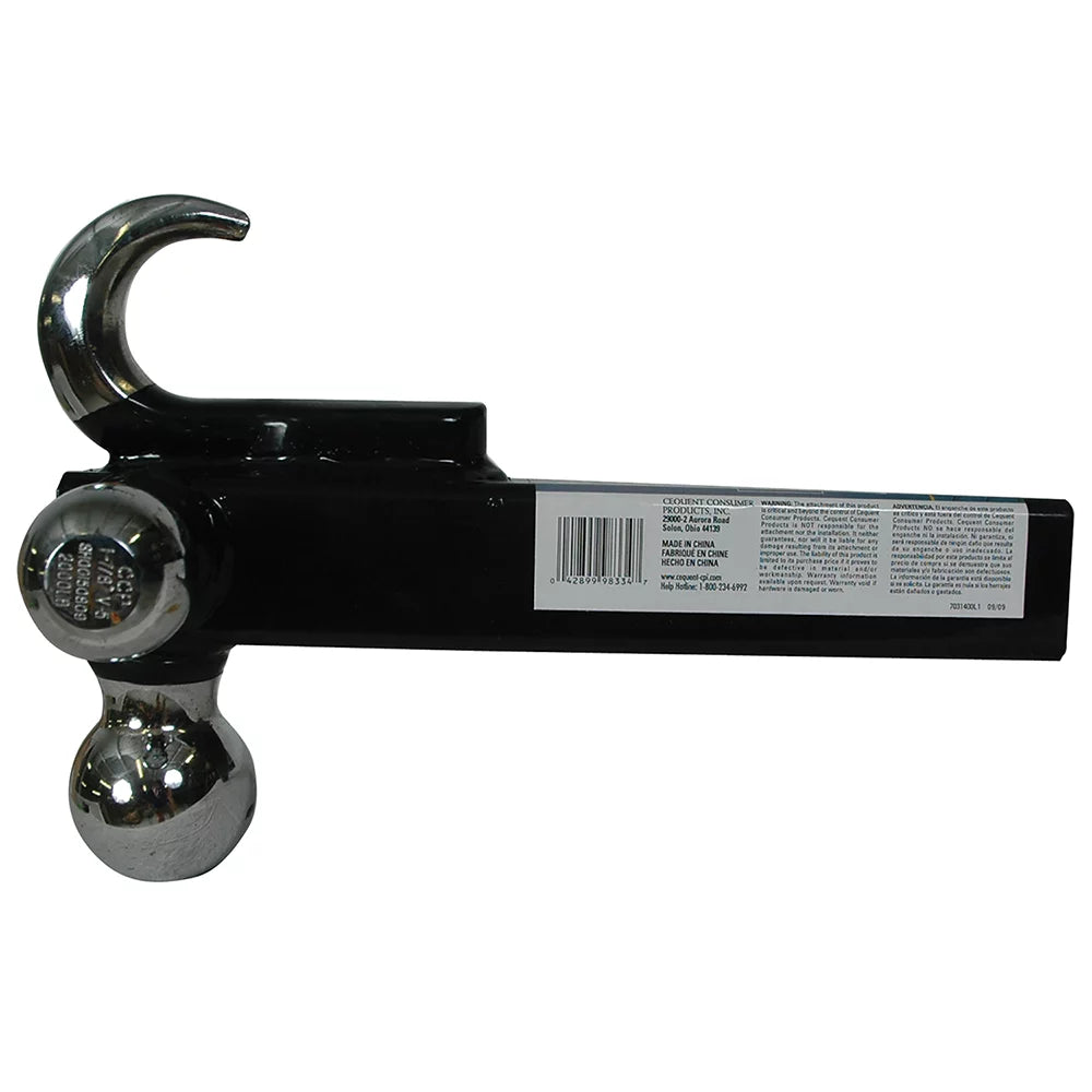 Towpower Tow 7031400 Mount Hitch Ball w/ Heavy Duty Trailer Reese Tri-Ball Hook