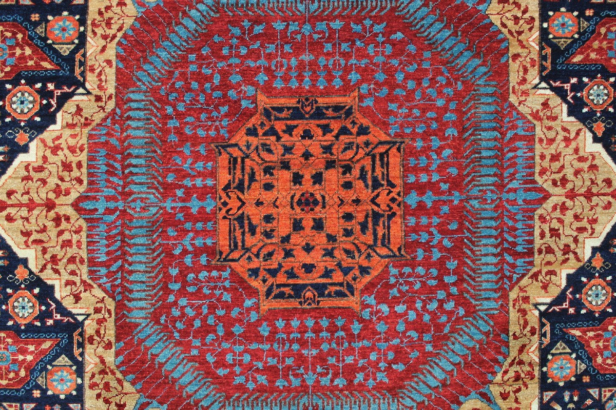 x Aria 13'9" Rug, Blue/Red 9'10" Marwin