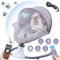 Speeds Baby and Remote with Seat Electric Portable Chair Infant Swing Swing Control, Gray 4 Swing