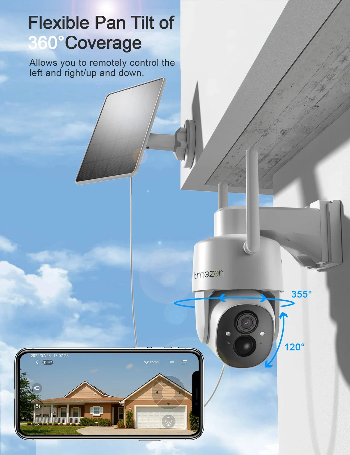 Camera TMEZON Security Pack 2K Wireless Surveillance exterior 2 Wireless, Camera