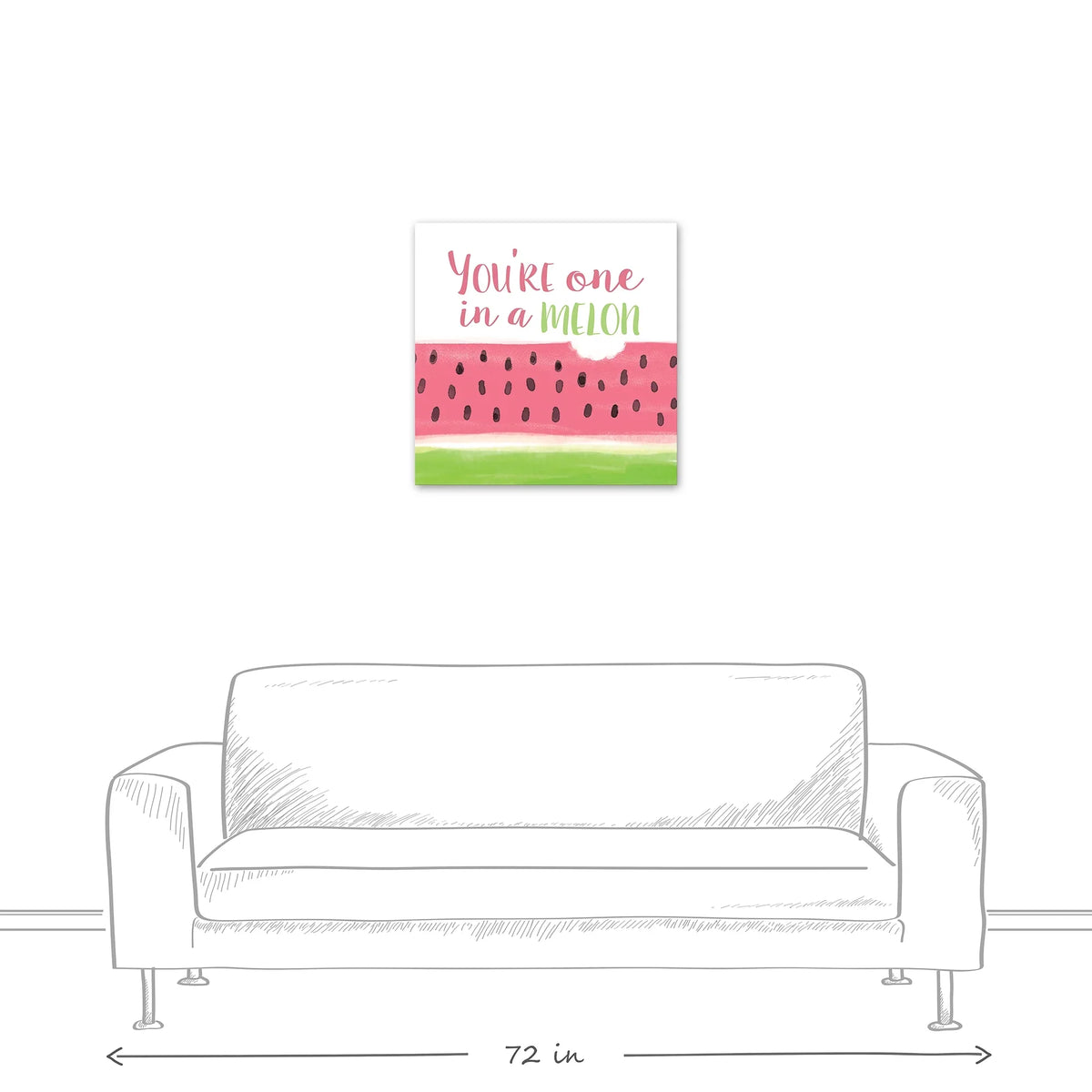 in Melon Art One Creative Products 24x24 A Wall Canvas