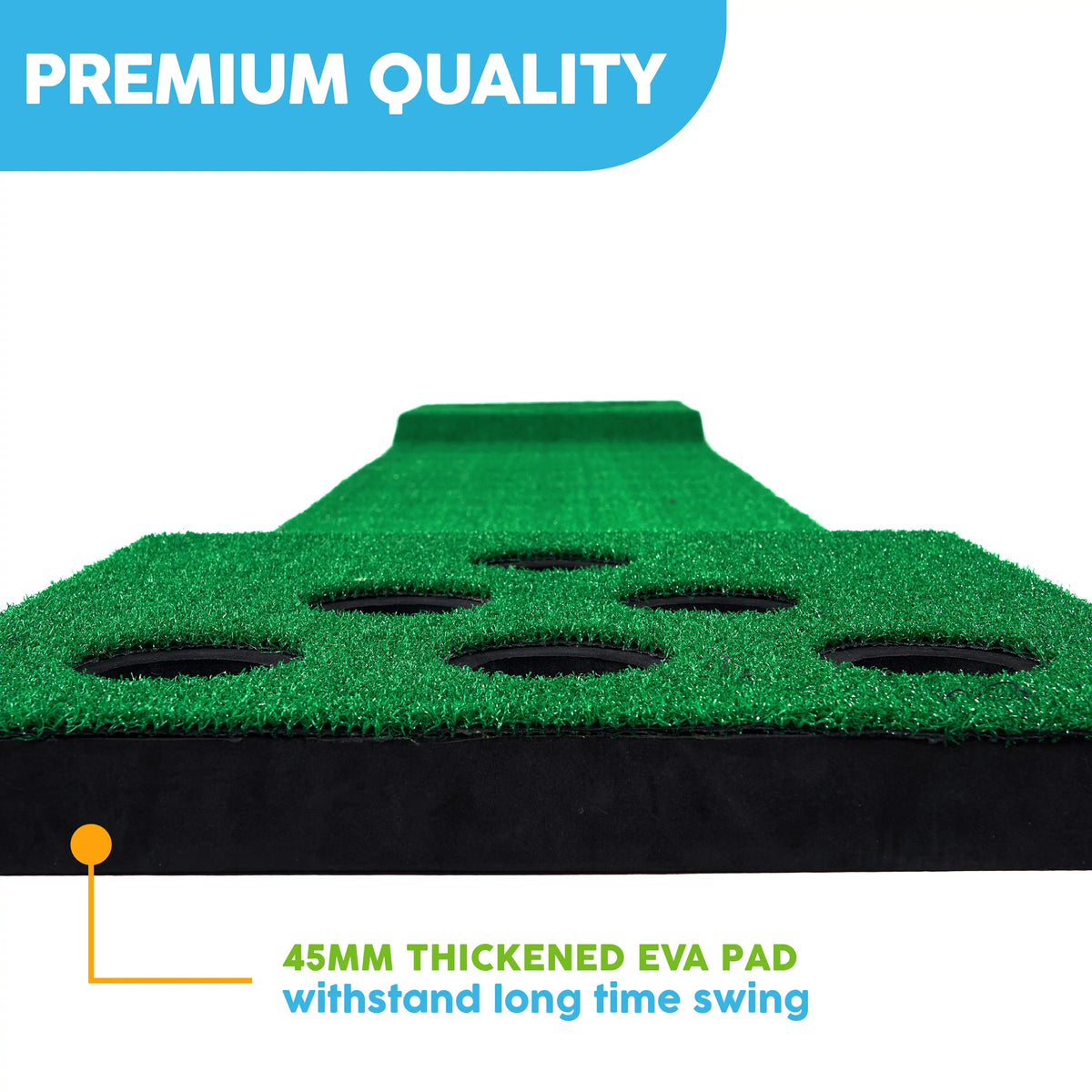 Big Lawn Sky Game Putting Mat Green Golf and Hitting
