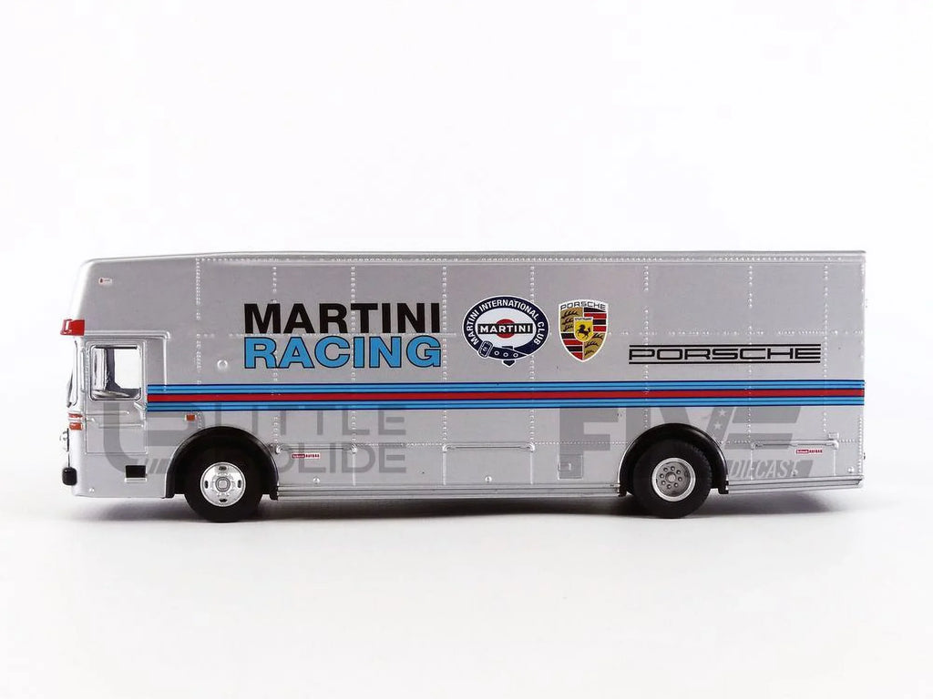 1/64 with Stripes Silver Mercedes by Benz Diecast Model Race Schuco Racing" "Martini Transporter Car