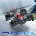 Unmanned Car Dual-use RC And Gift Flight, And Height Drone High-speed Toys Four-axis Land Low-speed Drone Setting, Intelligent Switch Air Toy For Stable