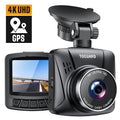 Wide Parking LCD Cam TOGUARD WDR, Mode, 2" Dash Cam,4K Car Front Vision, Angle, Dash Night GPS, Camera Screen with G-Sensor 170°