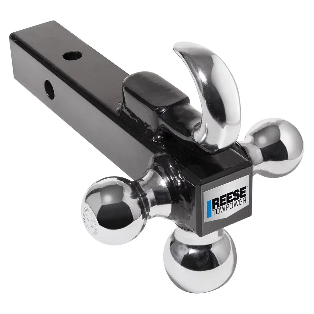 Towpower Tow 7031400 Mount Hitch Ball w/ Heavy Duty Trailer Reese Tri-Ball Hook