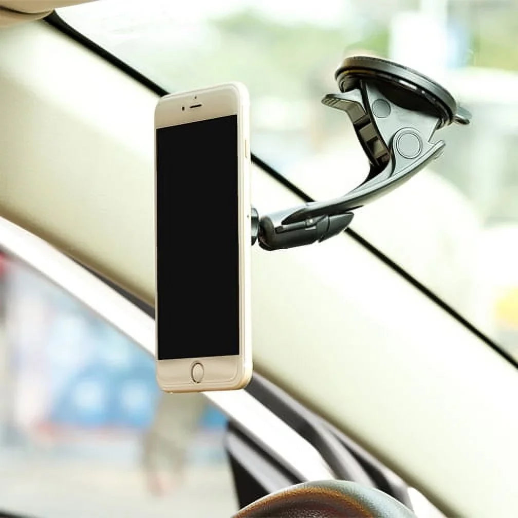 2 Galaxy J7 Mini Strong 2 S5 Dash On5 Holder Mount Premium for Magnetic Windshield Grip (2017), Dock Mega LTE Prevail QQP V Note Car Window Stand Rotating Active, Suction Perx S4, Adjustable