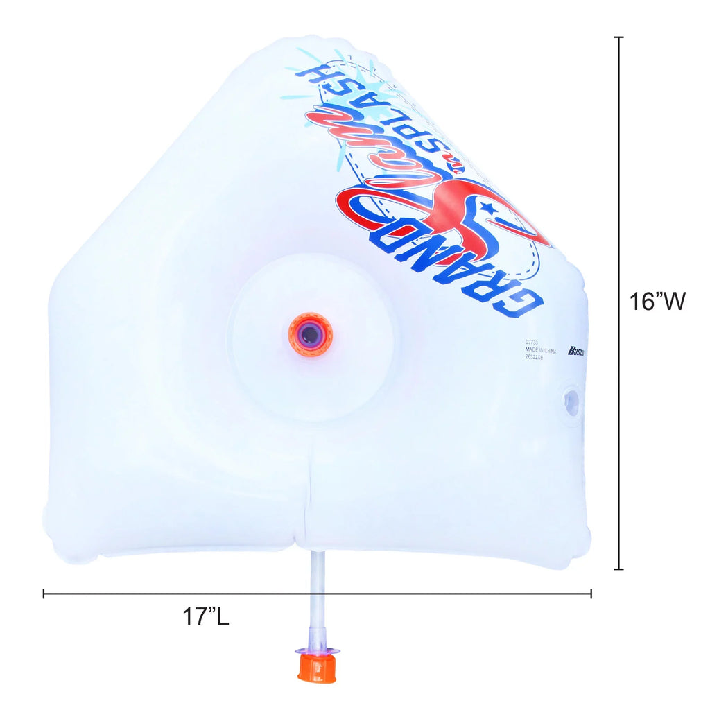Ages Kids Plate & & 2 Batting & , + Plastic - + Balls Bases, Practice, Bat Game liquid Backyard Splash 3 Sports Includes Banzai Tee Baseball Home Sprinkler Slam Plastic -