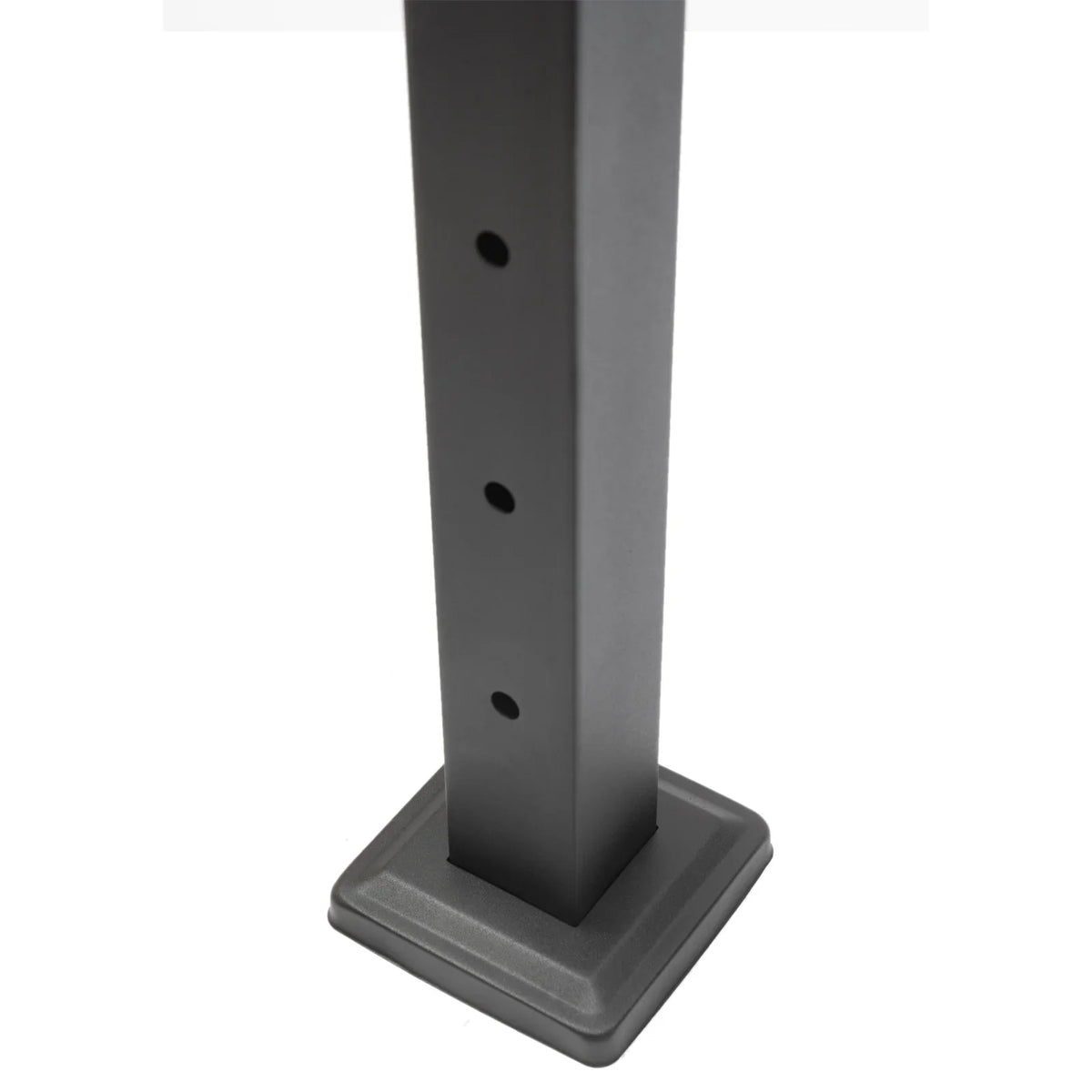 Fence Cable Post Deck Level Two Level Pre-Drilled Steel Cable Railing System Post Sides 36''x2''x2'' Wood Stainless for Railing Concrete Square