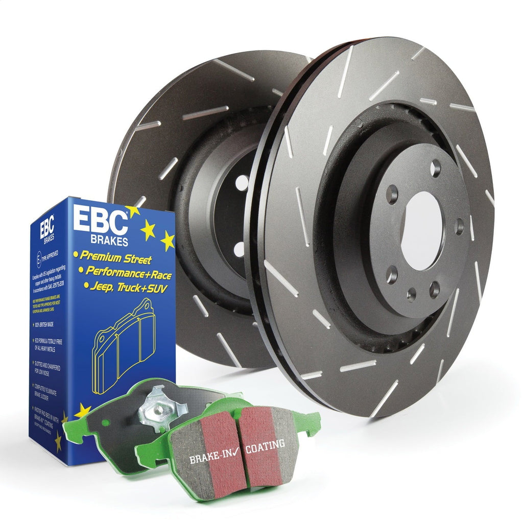 EBC Kits S2 USR S2KF1381 RSX 2000 Civic Brakes CSX and Greenstuff Rotors Fits