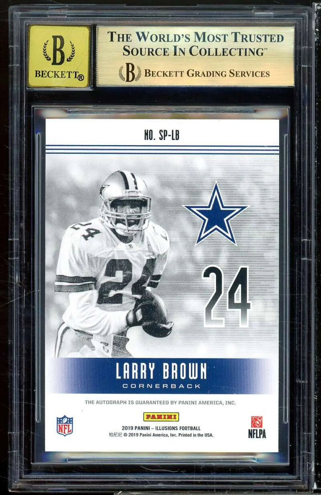 Illusions Superlatives Brown (pop Panini Larry #37 2019 Autographs BGS 1) 9.5