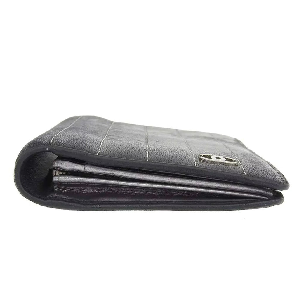 Wallet Pre-Owned Mademoiselle Coco Line Long Stripe (Good) A30043 No. Logo Mark 10