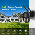 Camera 4MP Cameras with Wifi Pan/Tilt and exterior, Multi-Platform 2-Way Full Night LISUEYNE for Color Security Surveillance 2.4G Siren, Vision, Audio, Motion Wireless Detection