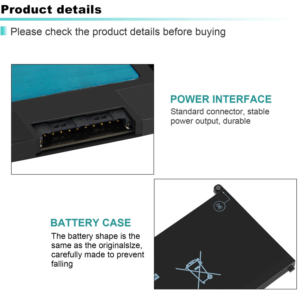60Wh (2-in-1) Laptop For Battery Latitude 7400 7300 5310 MXV9V 5300