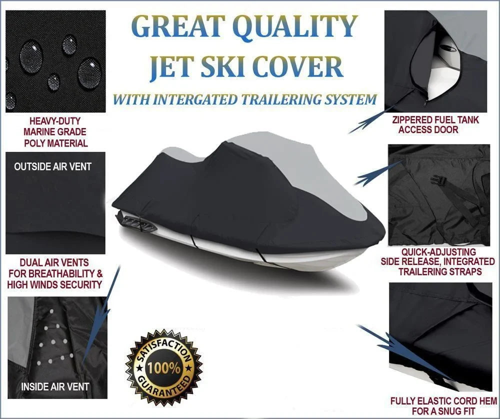 Cover HEAVY-DUTY Cover travel SKI Sea-Doo Doo 600D Jet PWC 2004-2008 JET Compatible for Ski SUPER PWC RXP Sea Cover