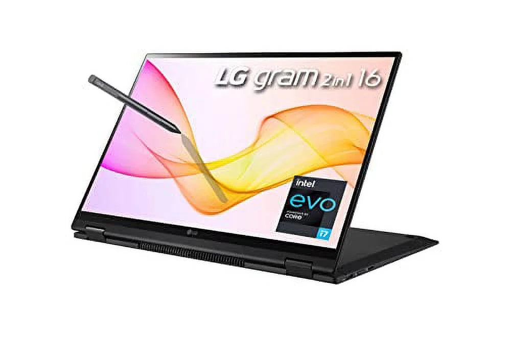 WiFi NVMe EVO Platform | | | 2022 LG i7-1165G7 Win 16GB | 2-in-1 Intel 6 Pro | 512GB 16" Iris WQXGA Xe Pen 10 Gram | KB Full | Battery RAM Backlit Laptop Touchscreen Graphics Day IPS SSD