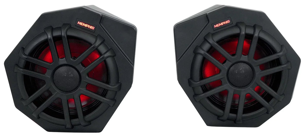 Am 2017+ CANAMX365FE Speakers+Amp X3 (2) For Memphis Can Tower Speakers+Pods+LED