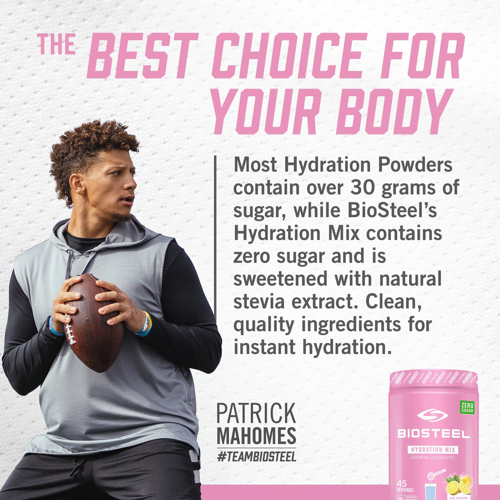 BioSteel Hydration Hydration Essential with Pink Electrolytes, Sugar Great per Lemonade Tasting Flavor, Mix, 45 Zero Servings Tub 5