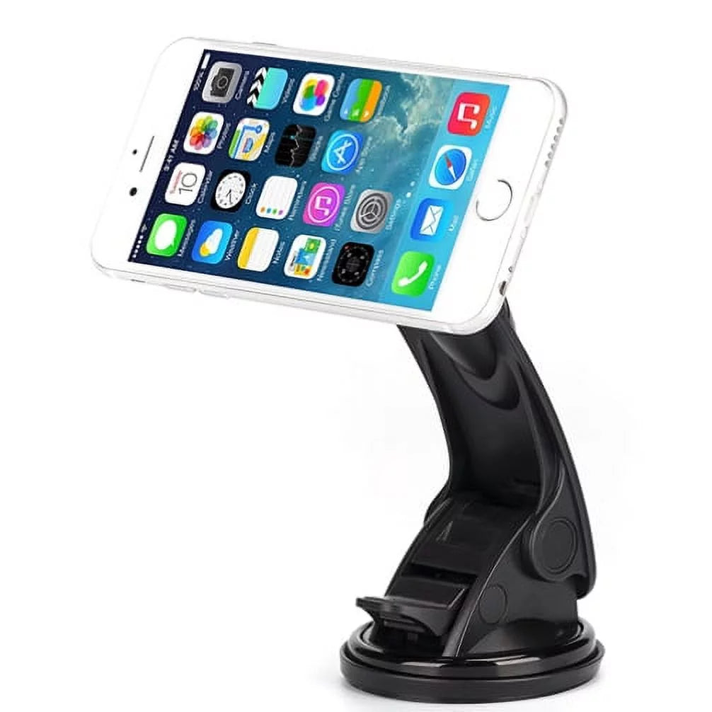 2 Galaxy J7 Mini Strong 2 S5 Dash On5 Holder Mount Premium for Magnetic Windshield Grip (2017), Dock Mega LTE Prevail QQP V Note Car Window Stand Rotating Active, Suction Perx S4, Adjustable