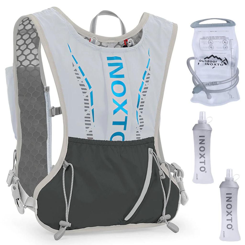 Marathon liquid Hydration Cycling Pack liquid Bag Runing Running Race Vest Grey Hiking Running Backpack, Hydration Trail iMounTEK Vest 2.4L Bladder for with