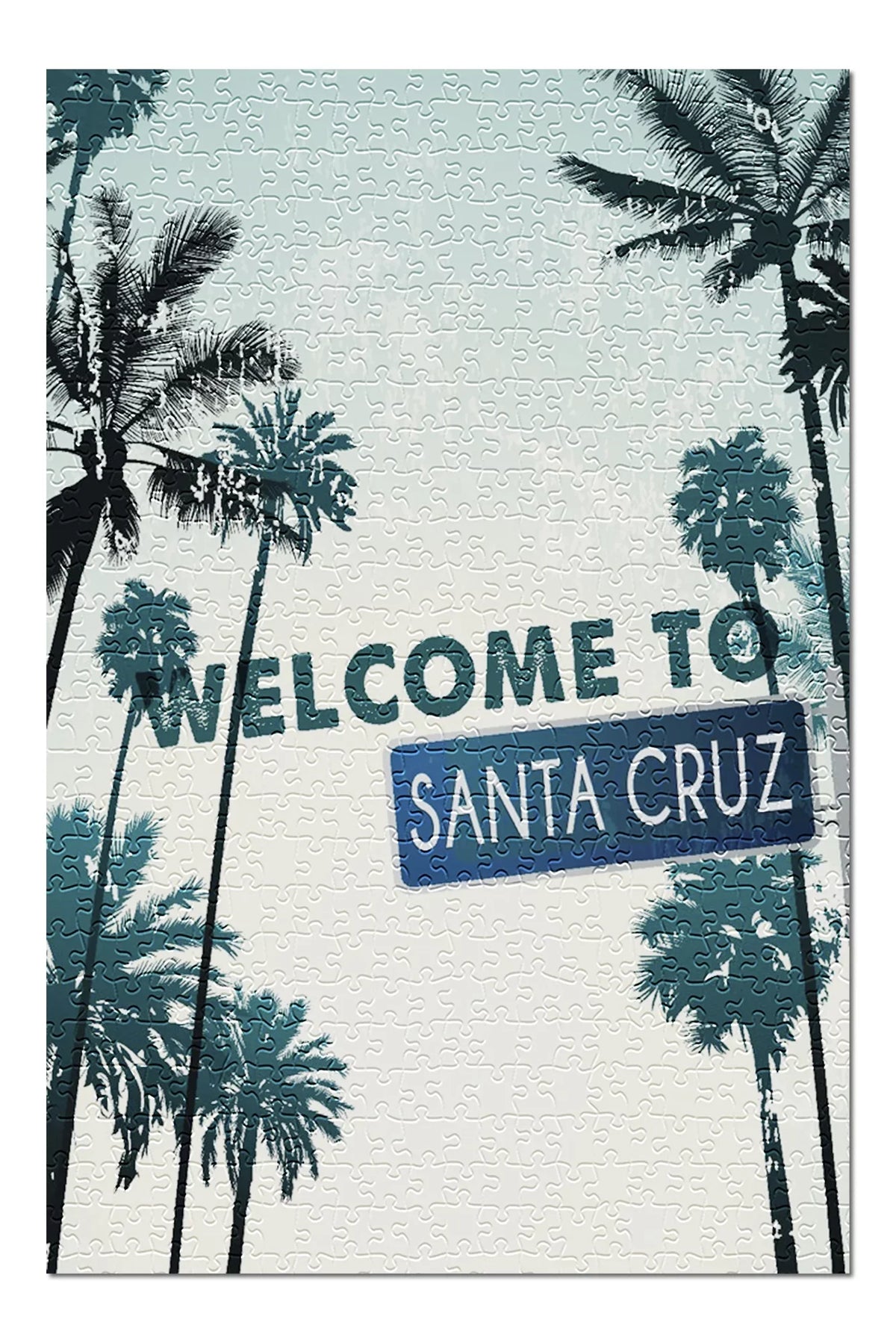and Palms Adults Street Cruz, USA) Premium and for inches, (19x27 Made in Santa Jigsaw Family, California, Puzzle Piece 500 Sign