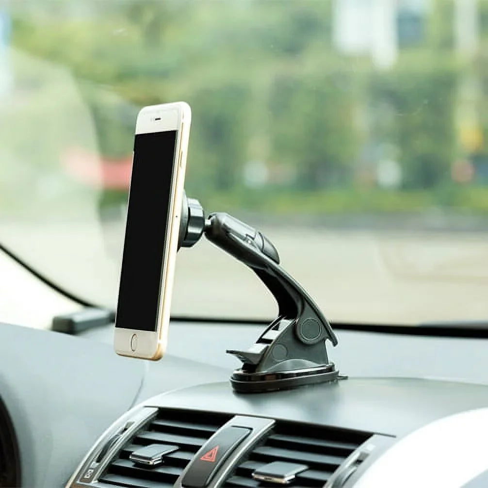 2 Galaxy J7 Mini Strong 2 S5 Dash On5 Holder Mount Premium for Magnetic Windshield Grip (2017), Dock Mega LTE Prevail QQP V Note Car Window Stand Rotating Active, Suction Perx S4, Adjustable