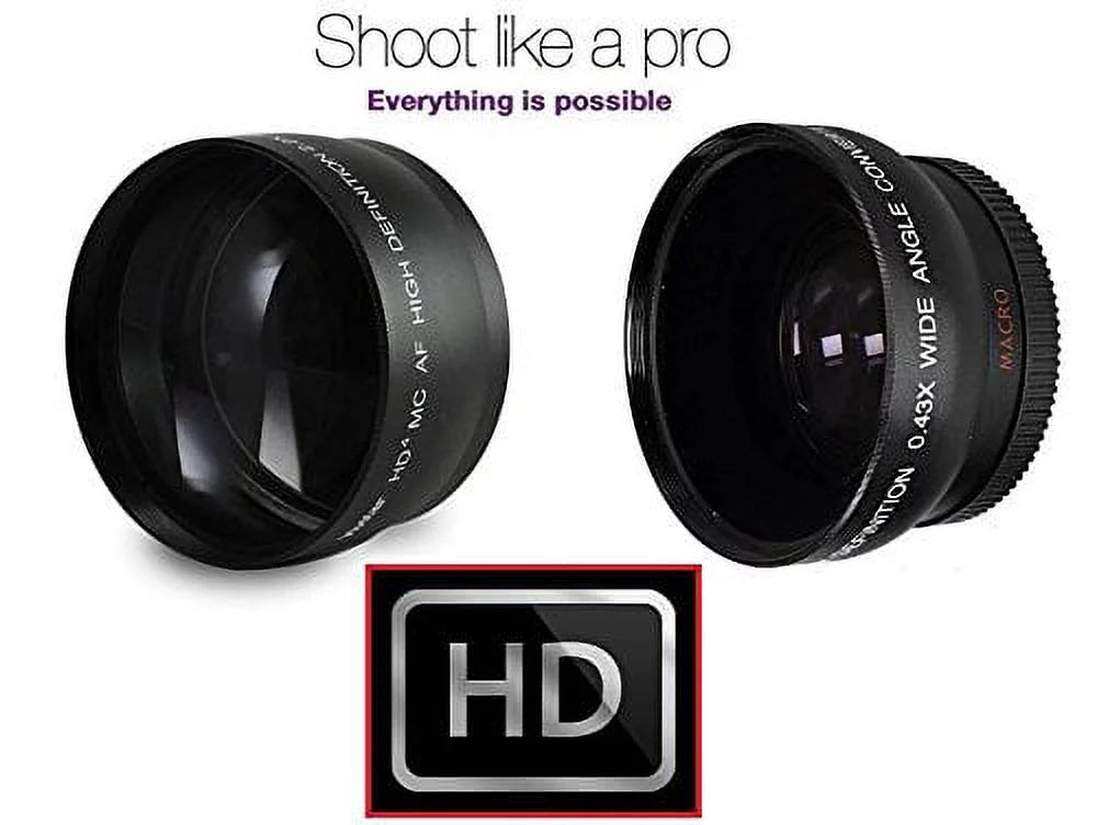 Panasonic For Lumix & DMC-G7 (46mm Lens Telephoto Angle DMC-G7K Compatible) Hi-Def Wide Set