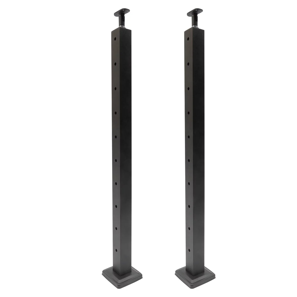 Fence Cable Post Deck Level Two Level Pre-Drilled Steel Cable Railing System Post Sides 36''x2''x2'' Wood Stainless for Railing Concrete Square