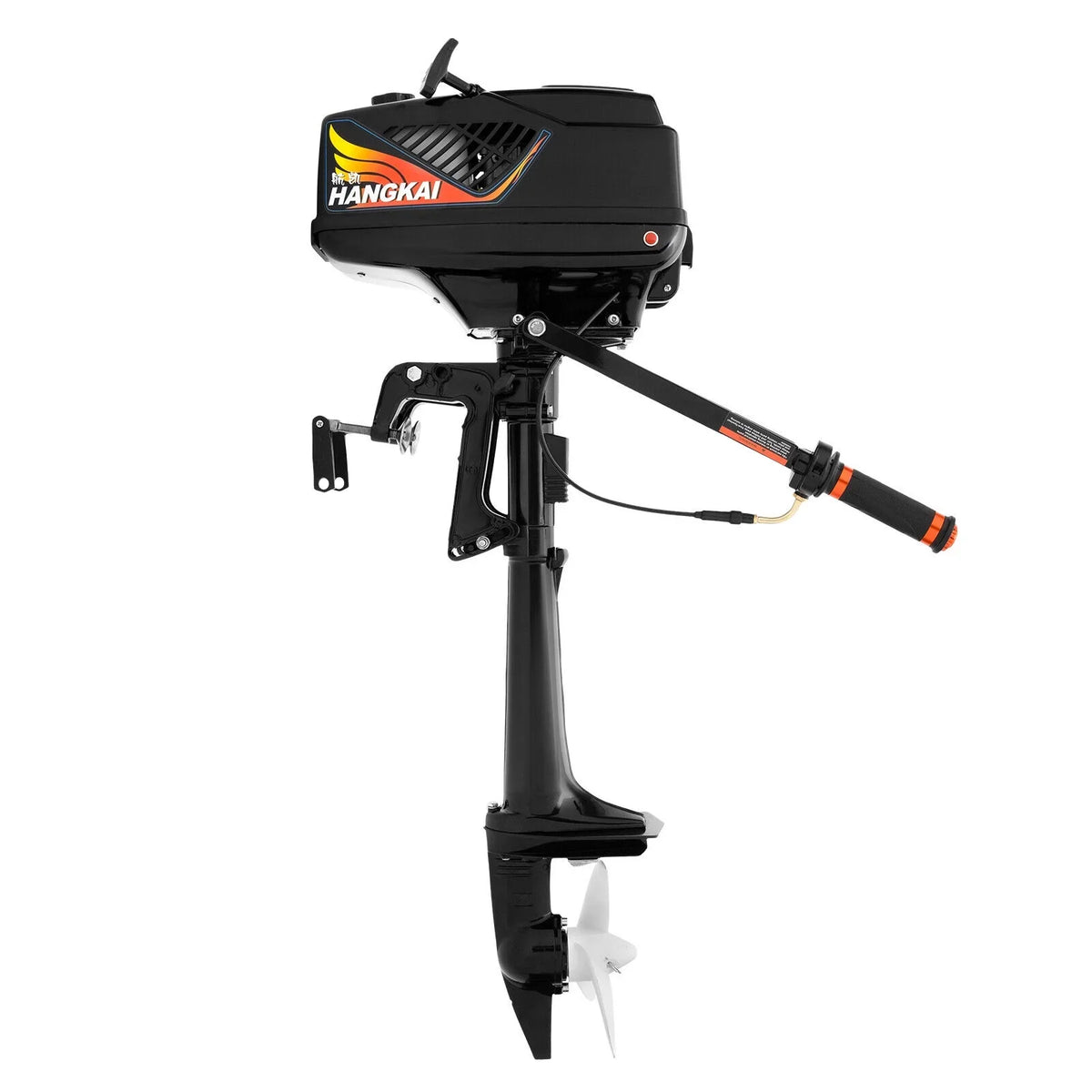 Motor Boat Outboard 3.6 liquid Engine Outboard Motor HANGKAI CDI HP Boat Fishing Stroke 90cm/35.4in 2 Cooling