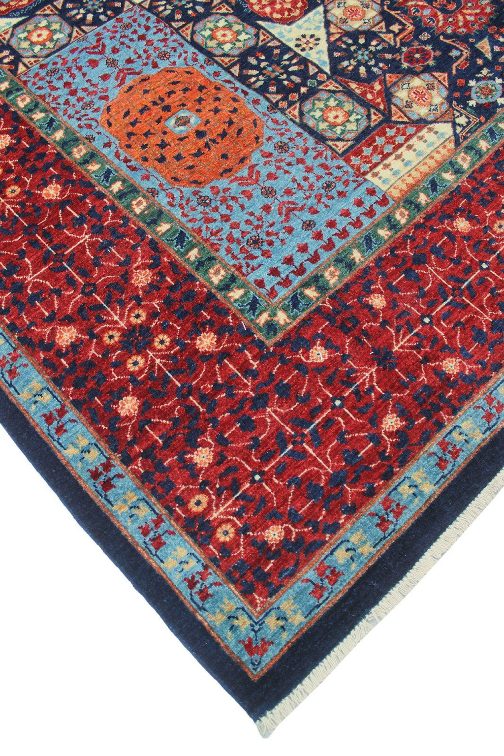 x Aria 13'9" Rug, Blue/Red 9'10" Marwin