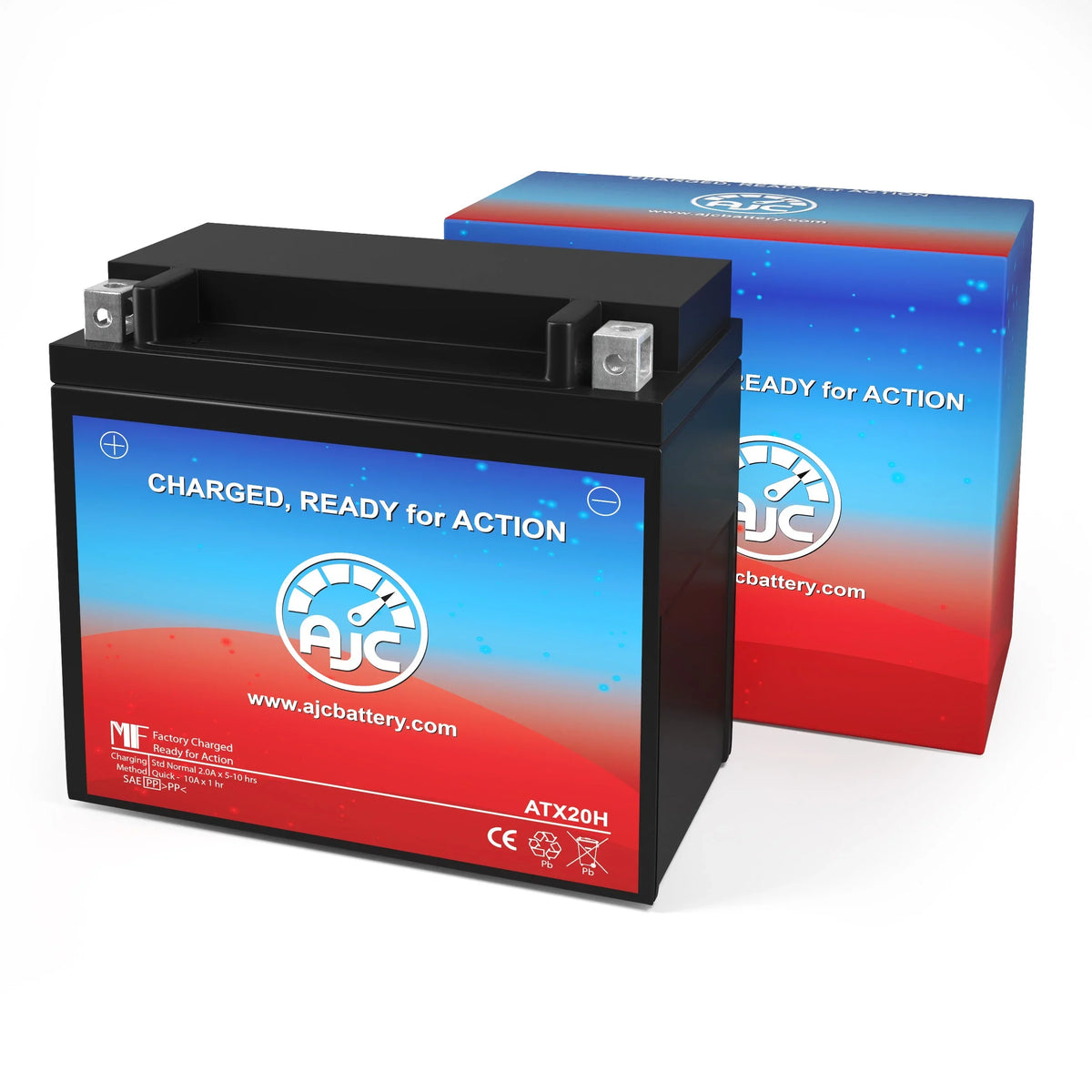 Bombardier Replacement Battery (2005-2008) Battery GTx 500 AJC with 500CC Motorcycle Compatible