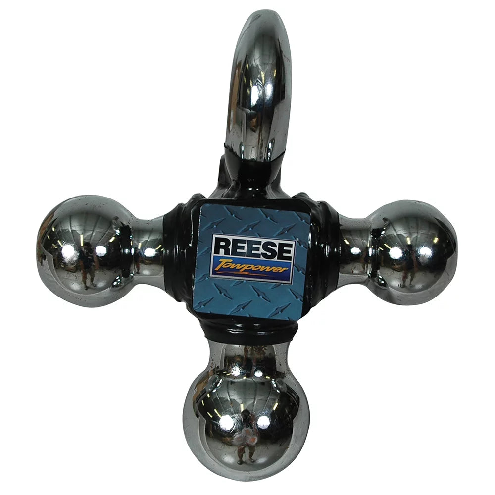 Towpower Tow 7031400 Mount Hitch Ball w/ Heavy Duty Trailer Reese Tri-Ball Hook