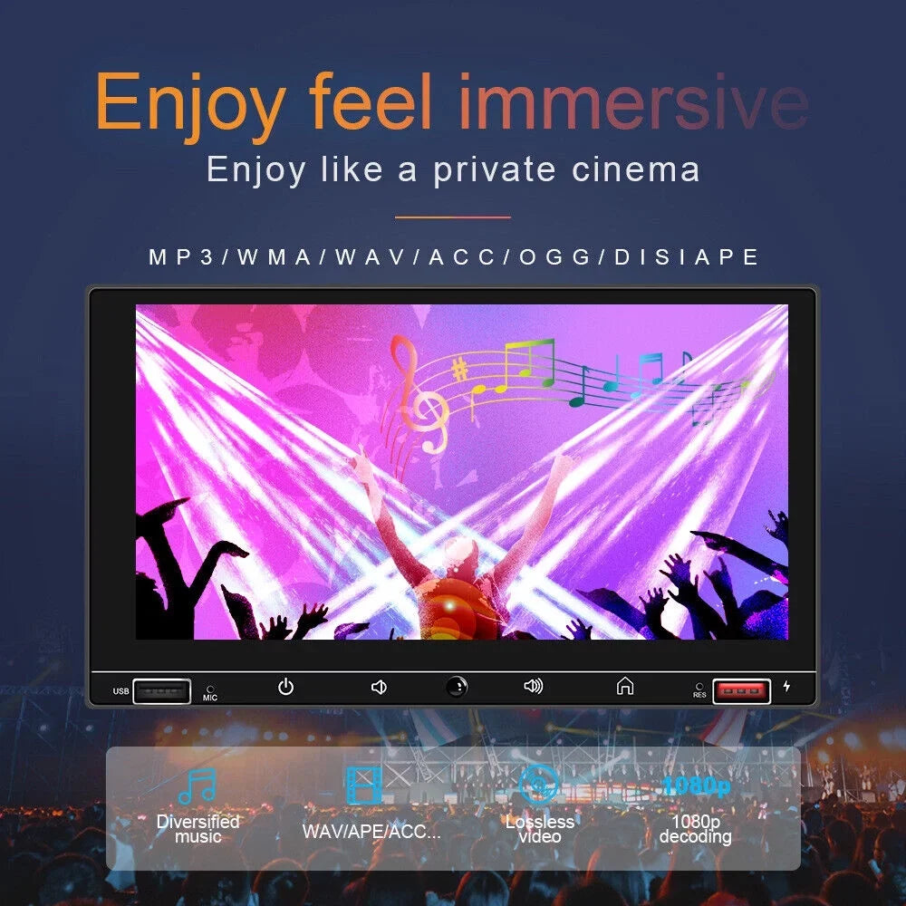 Carplay MP5 Link Screen, KingFurt Radio, with Play Camera Android Mirror 7" HD Stereo FM Car & Auto