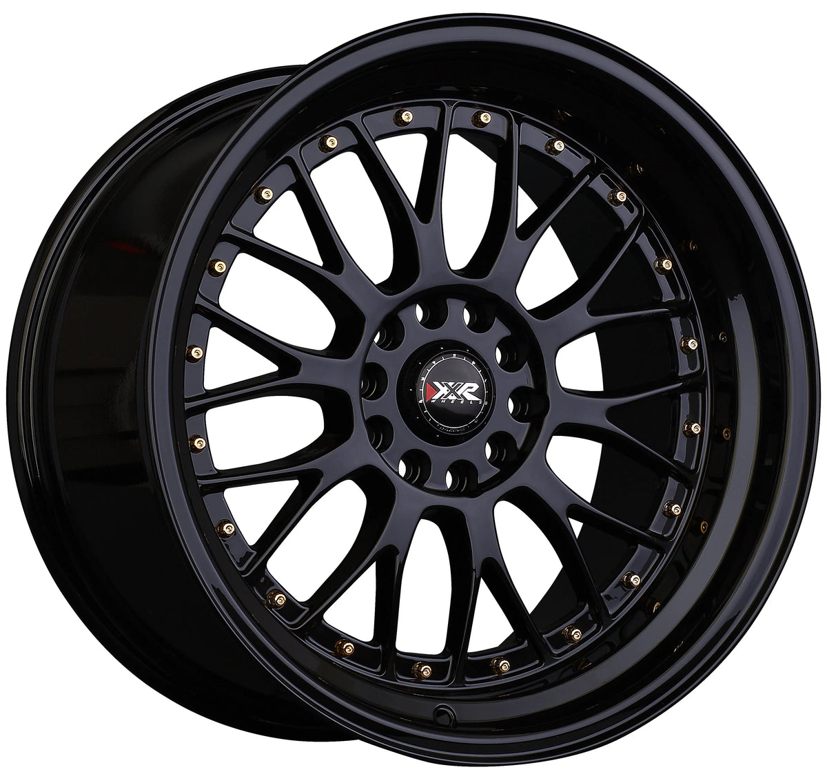 Rivets 4x100/4x114.3 15x8 XXR / 20et 536 Black Gold Wheel
