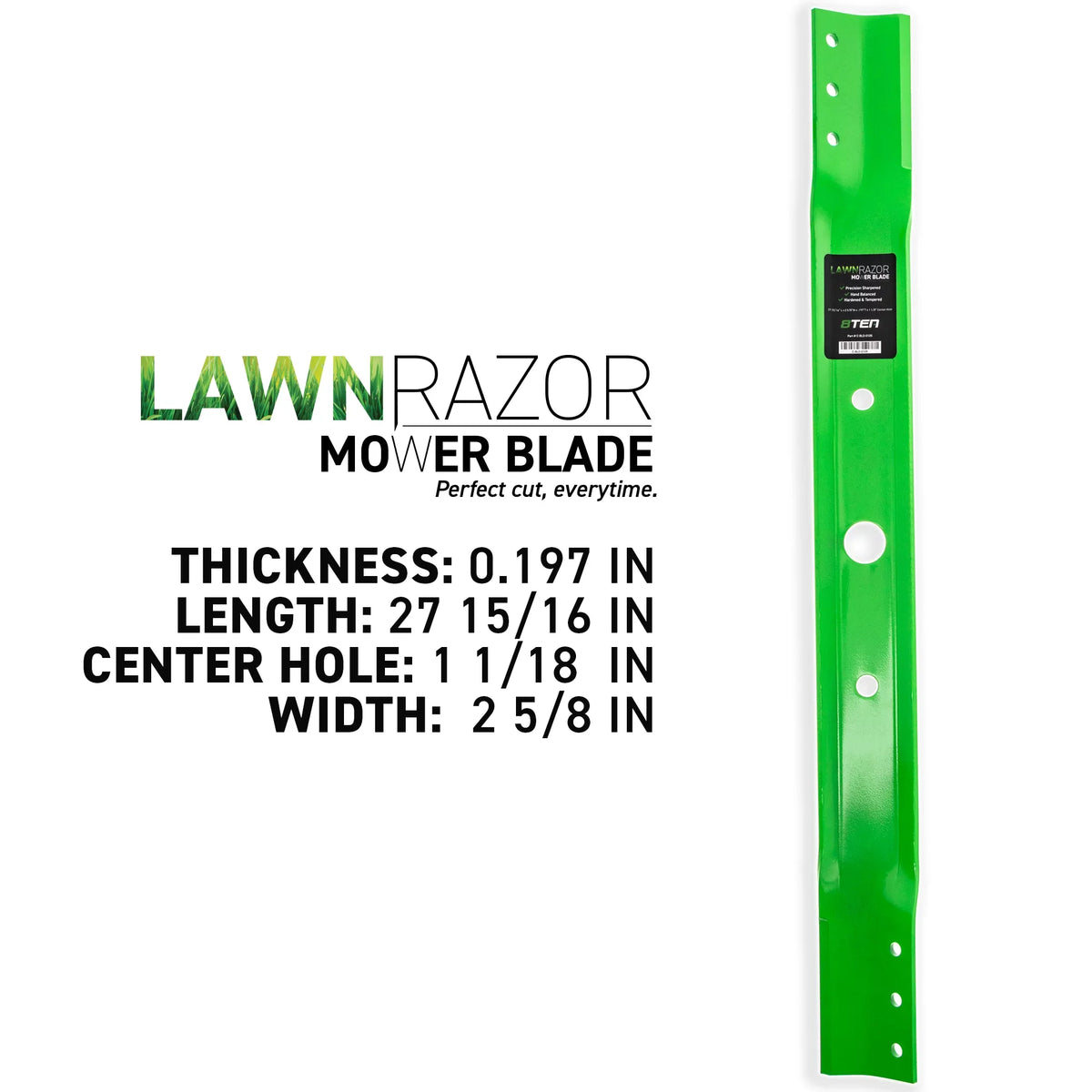 Blade for Snapper Lift 28 810-CBL2327D High 7019515 LawnRAZOR 3 inch Pack