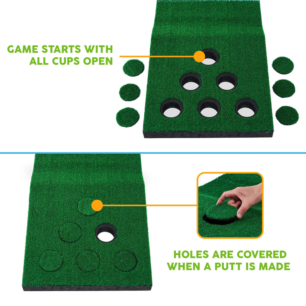 Big Lawn Sky Game Putting Mat Green Golf and Hitting