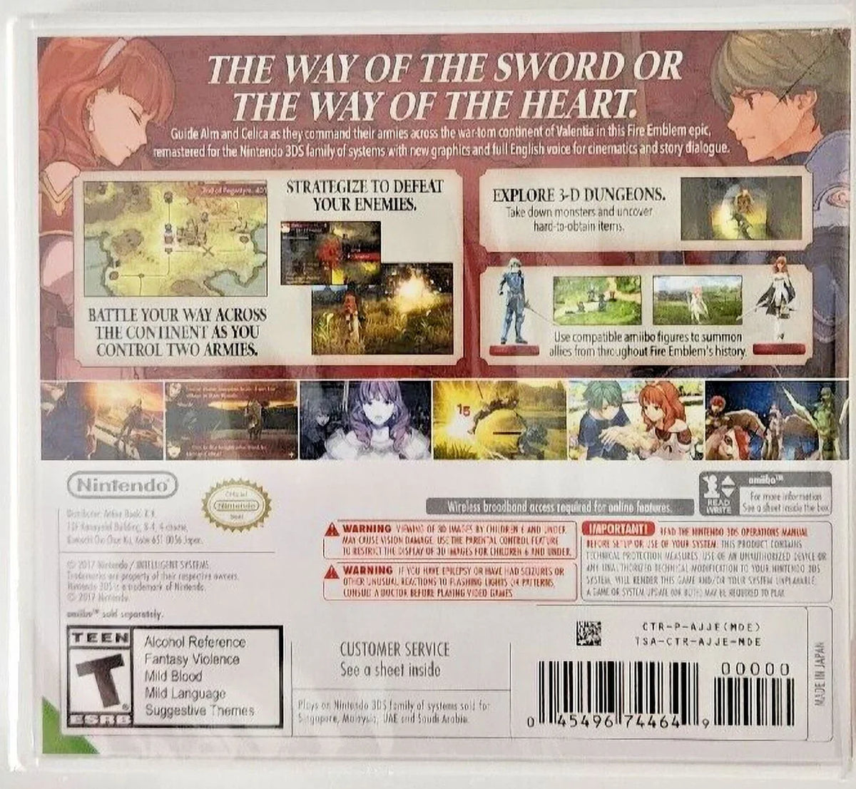 Shadows Fire Echoes: Brand Tactical New RPG) Emblem Game of 3DS Valentia (2017