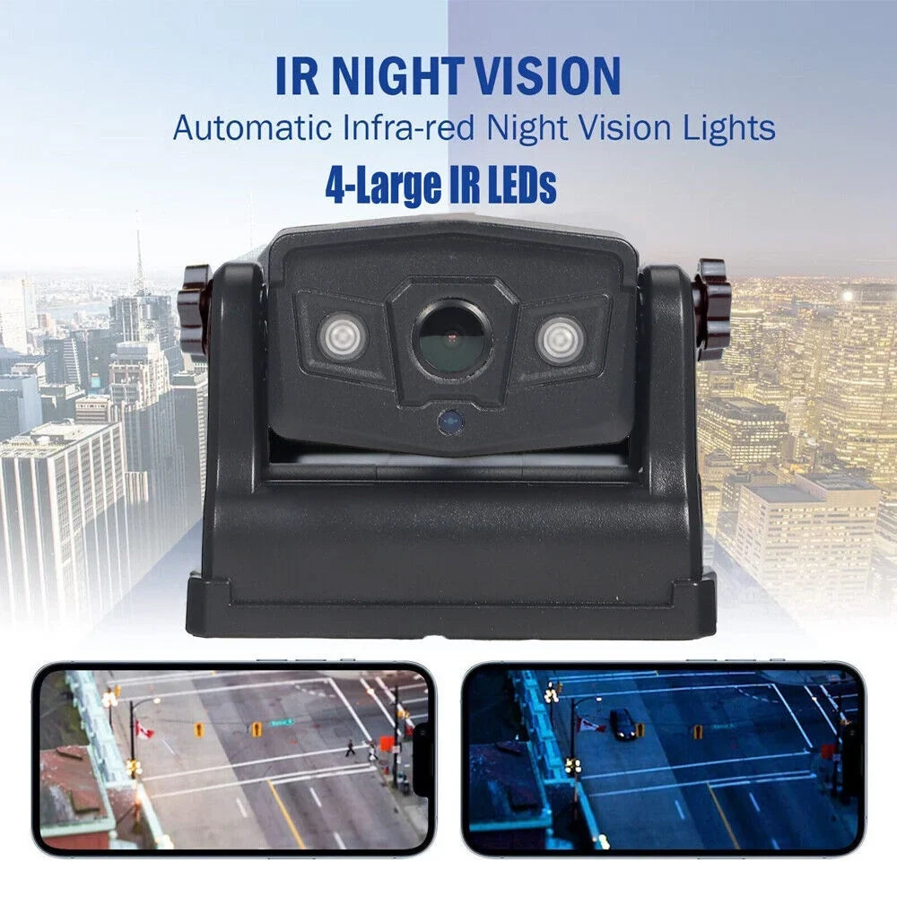 Battery High-Capacity Magnetic Backup WiFi Wireless, Front/Rear View 9600mAh Camera, JahyShow