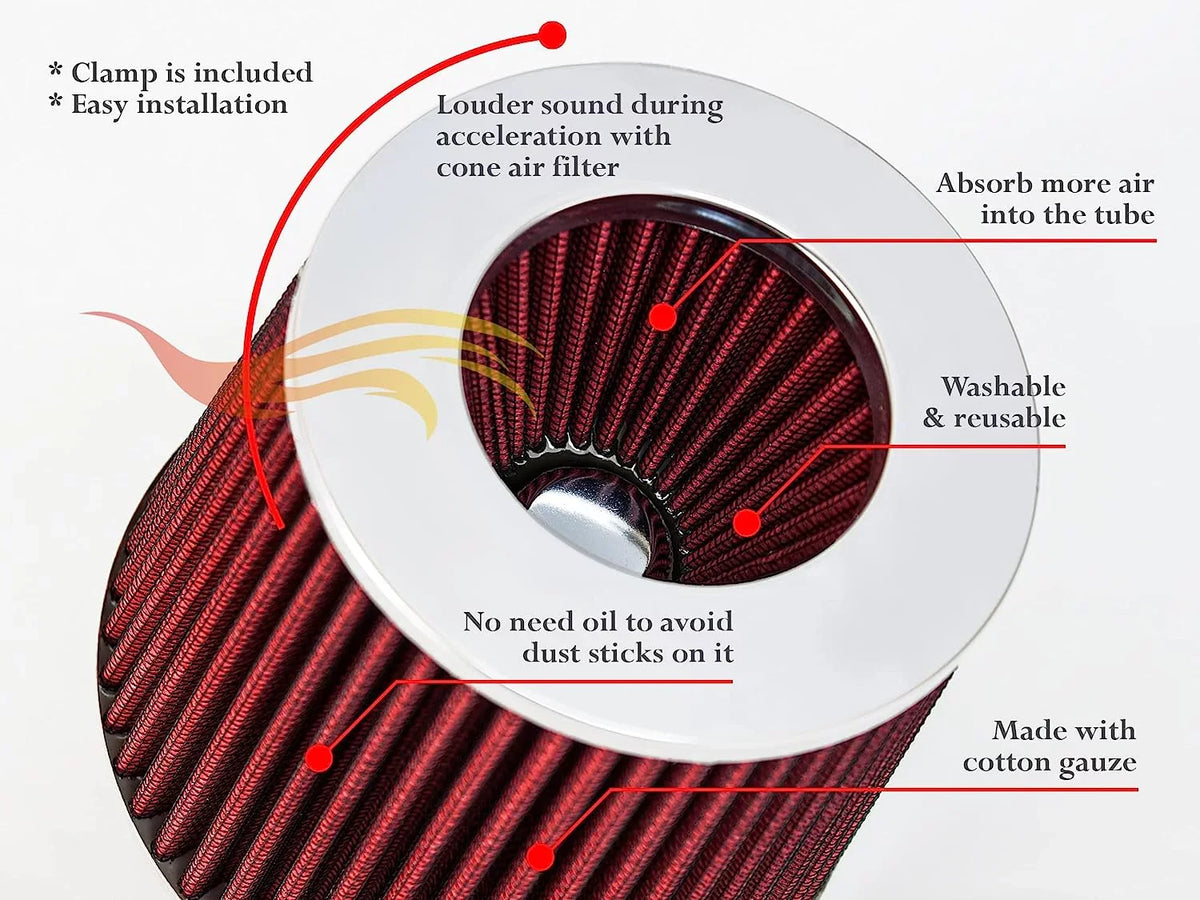 GMC 4.3L Blazer / / Racing 97-00 96-05 + 96-05 96-01 / Cold RED Hombre Sonoma/Jimmy S10 For Chevy Filter Kit Intake Combo 4.3L Isuzu Compatible 4.3L / Air Bravada Oldsmobile Rtunes