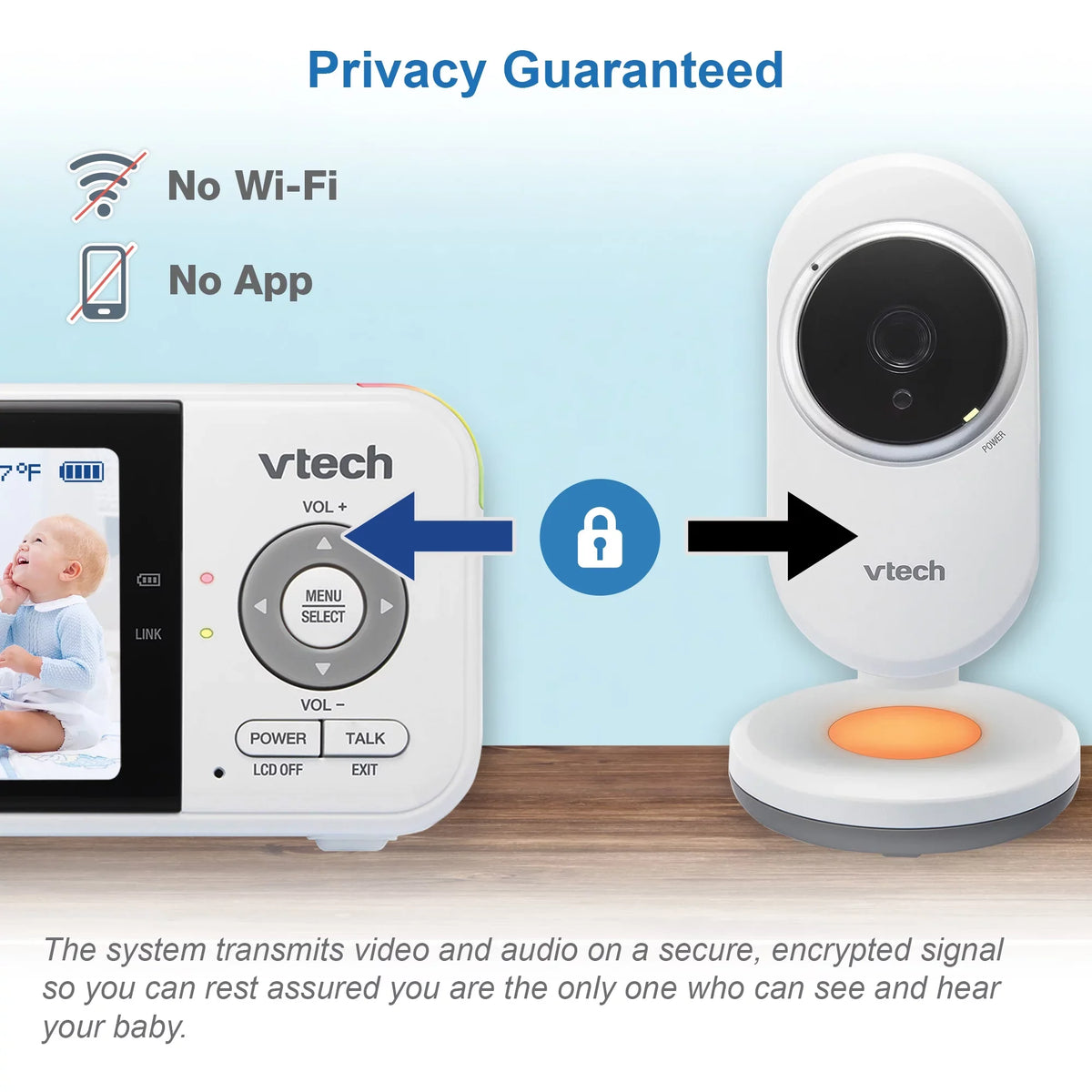 Camera with and High VTech Unit Fixed Resolution Parent 2.8" 2 Cameras VM3254-2